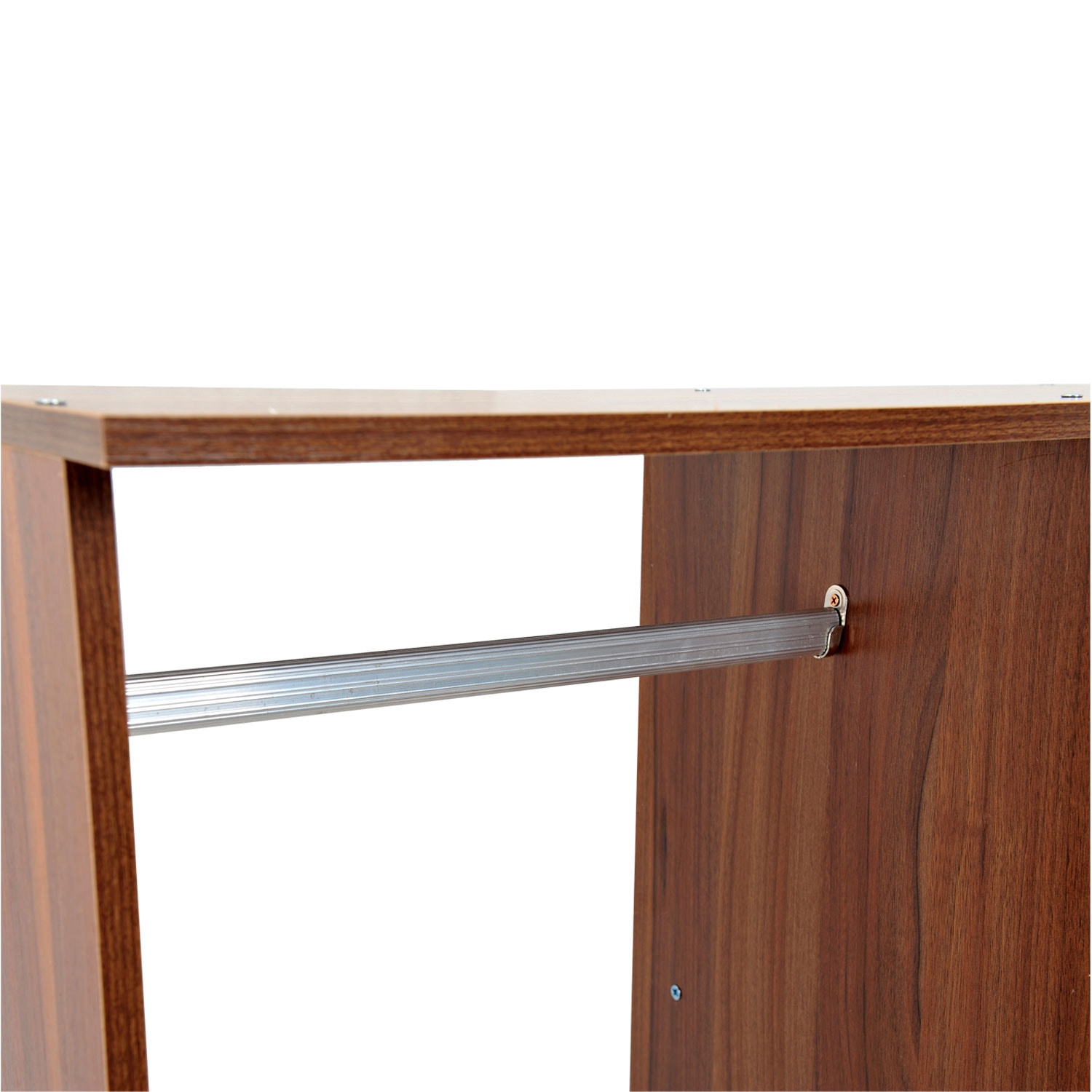 Armoire penderie armoire de rangement mobile panneaux de particules coloris chêne moyen