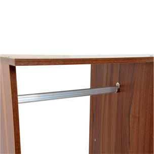 Armoire penderie armoire de rangement mobile panneaux de particules coloris chêne moyen