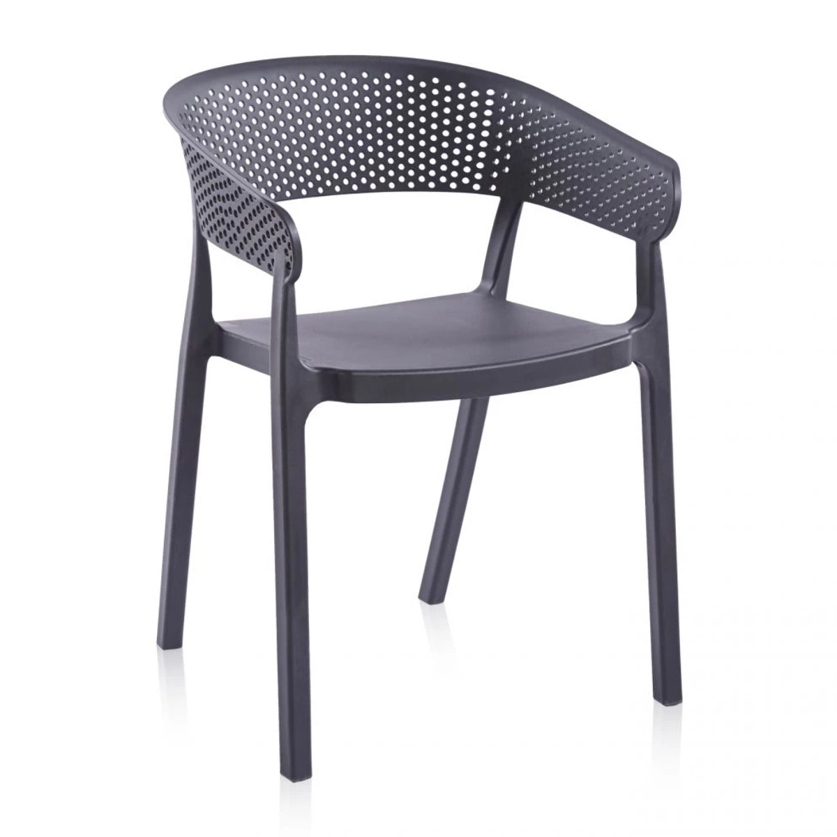 Pack 4 sillas de exterior Diza Antracita