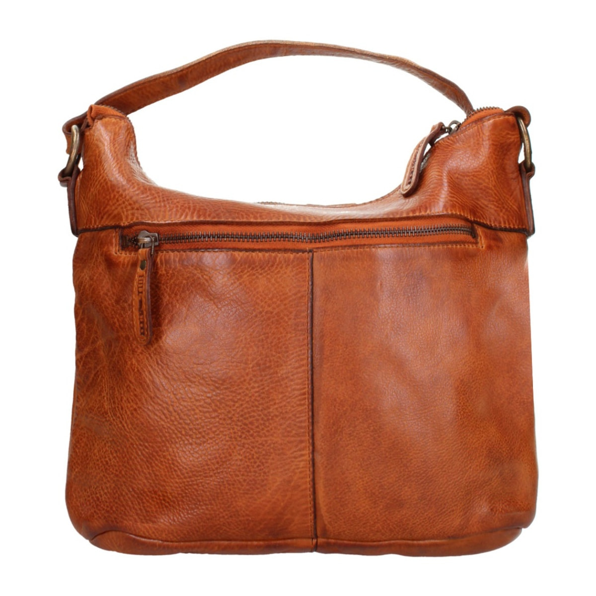 Borsa a tracolla da uomo - Modello False - Vera pelle - 31.0 x 23.0 x 12.0 cm