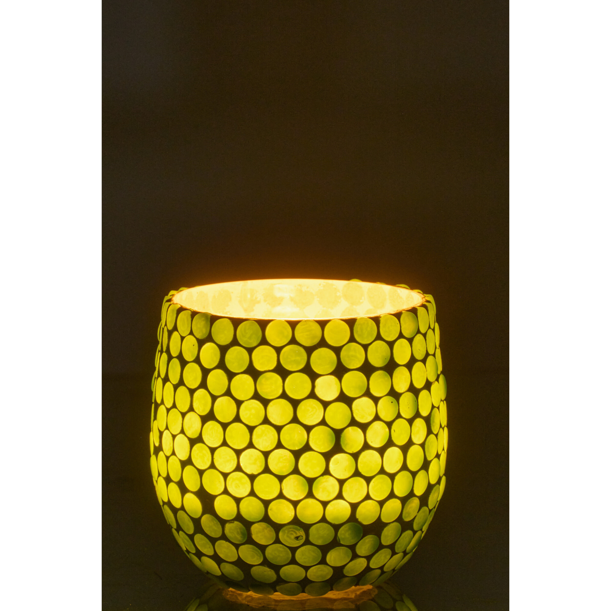 J-Line Chandelier Mosaïque - verre - vert - medium
