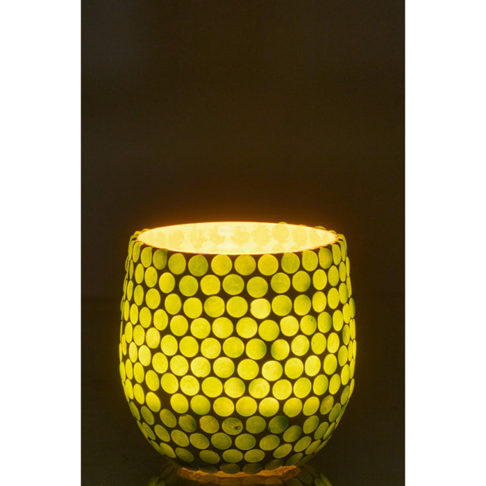 J-Line Chandelier Mosaïque - verre - vert - medium