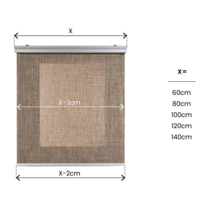 Store motorisé TOP Screen Texture Marron