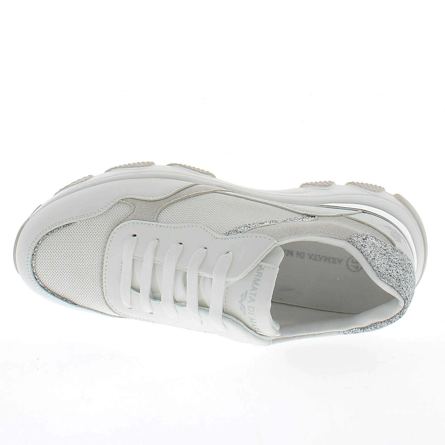 Armata di Mare Scarpe Donna Sneakers Casual con Soletta in Memory Foam AMD S61H05 White Lt Grey