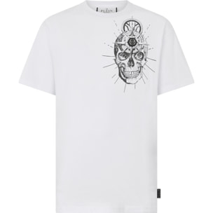 PHILIPP PLEIN Round Neck T-Shirt Skull Tattoo
