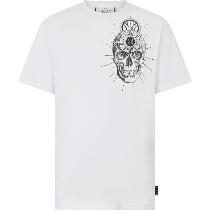 PHILIPP PLEIN Round Neck T-Shirt Skull Tattoo