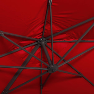 Parasol déporté carré 3x3m FALGOS