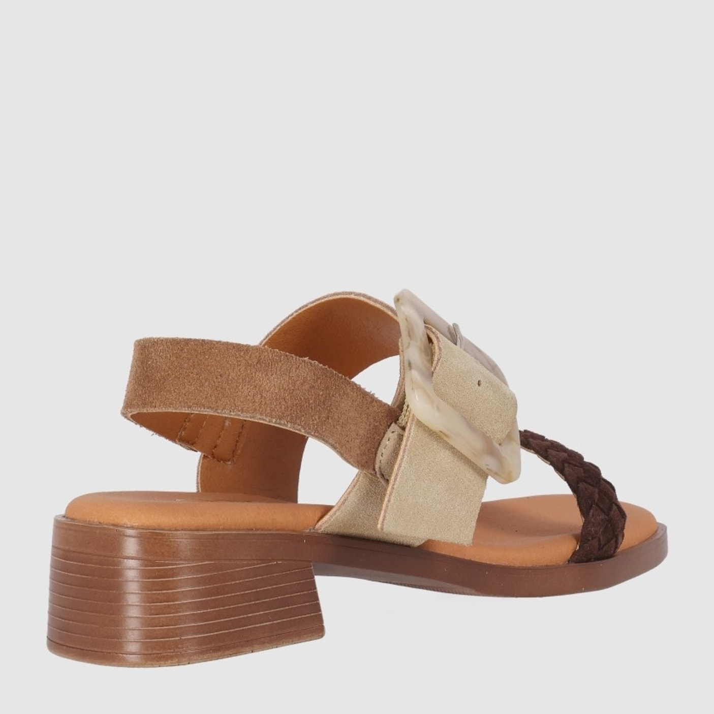 Sandalias de Serraje - Multi-Arena - Tacón: 4 cm