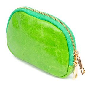 Baratili monedero portatodo mujer. Piel auténtica Gamuza acabado lavado a la piedra.