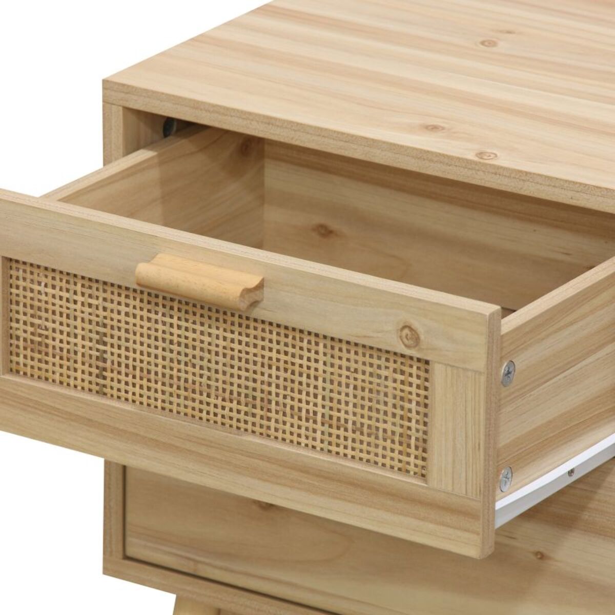 Mesita de noche Debra Pino - Rattan