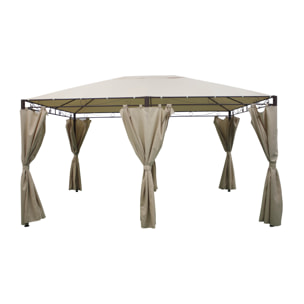 Gazebo rettangolare 400x300x260 cm  BEIGE