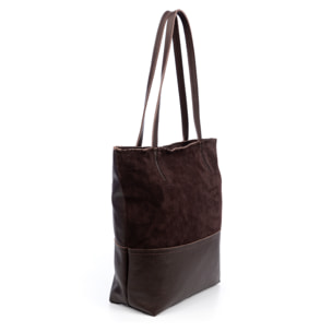 Bellino Borsa Tote Donna. Pelle autentica in Camoscio e Dollaro.