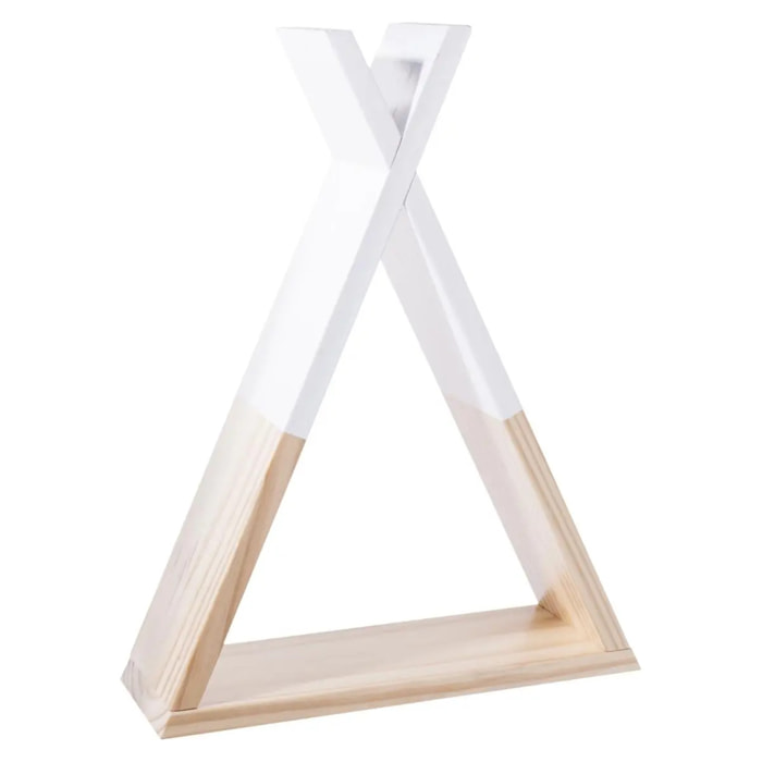 Étagère murale enfant "Tipi" - blanc H39 cm