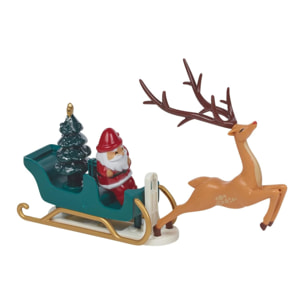 Decoración navideña con luces led y música para árbol de navidad