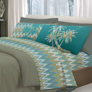 Completo letto palme verde