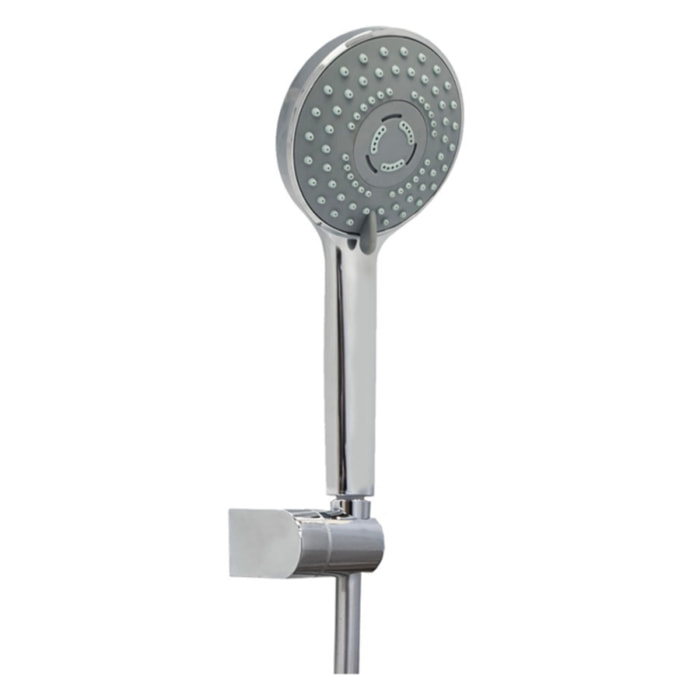 Pommeau de douche + support + flexible PAINI Ruby Rond Chrome