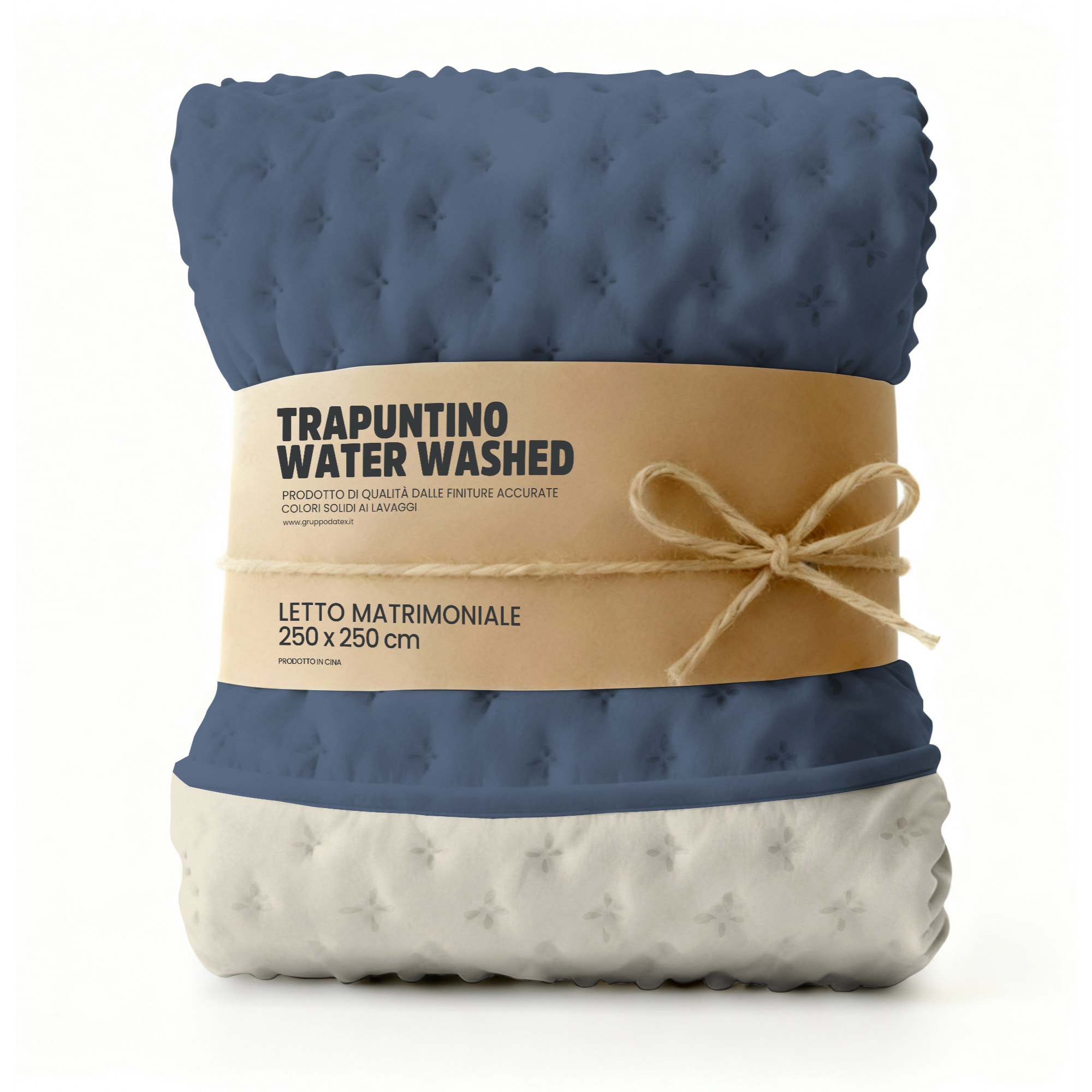 TRAPUNTINO WATER WASHED MATRIMONIALE