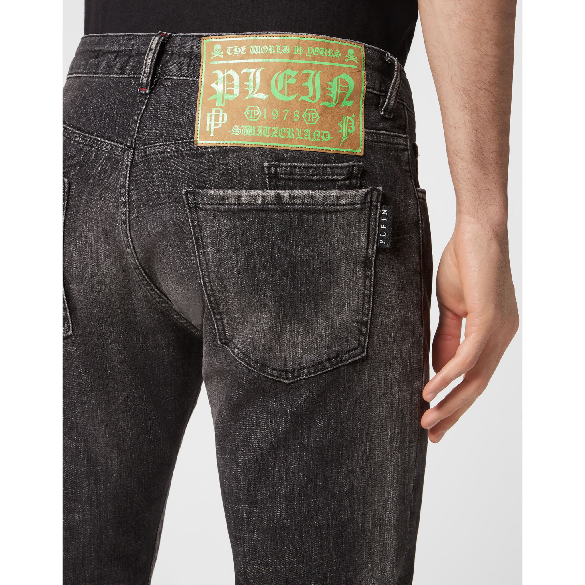 PHILIPP PLEIN Jeans taglio straight SKULL&BONES