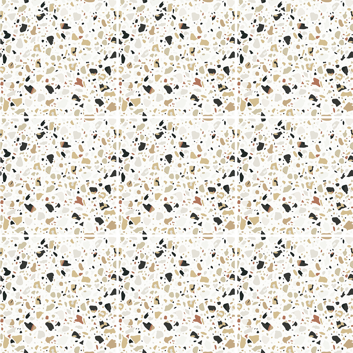 Stickers muraux - Sticker Mural Carrelage adhésif Cuisine Salle de Bain - 9 STICKERS CARRELAGES TERRAZZO PABLO