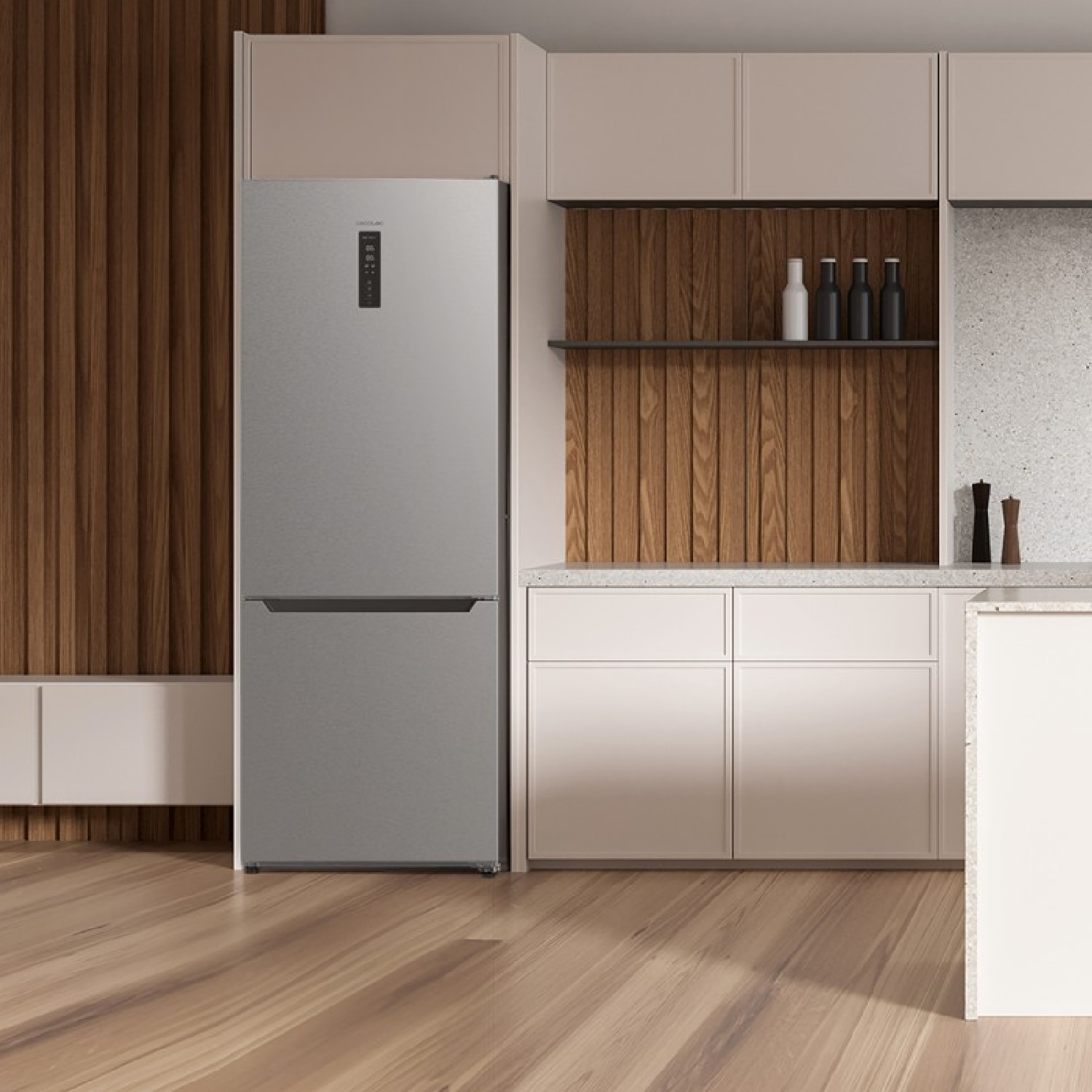 Cecotec Frigorífico combi Bolero CoolMarket Combi 356 Inox E