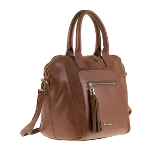 Borsa a mano da donna Made in Italy - Modello Silvana Pro - 100% pelle - 40.0 x 26.0 x 17.0 cm