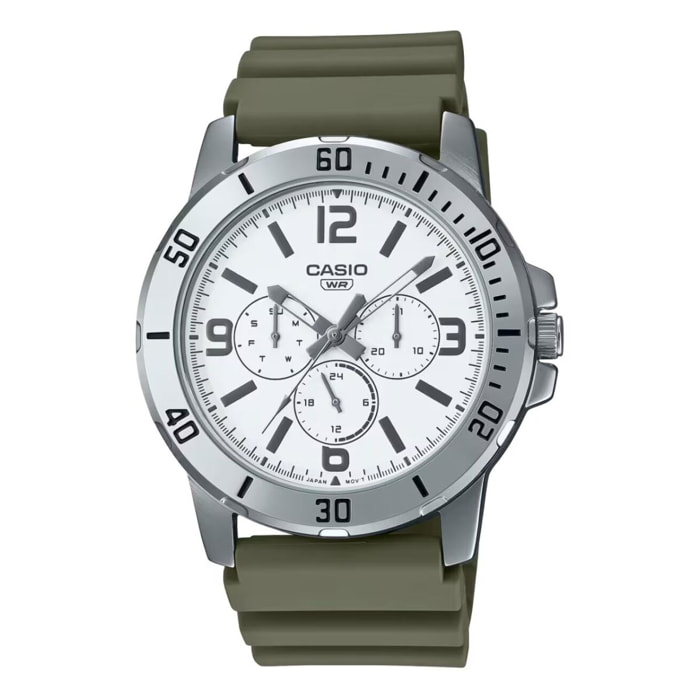 Reloj Casio MTP-VD300-3BUDF Hombre Analogico Cuarzo con Correa de Silicona