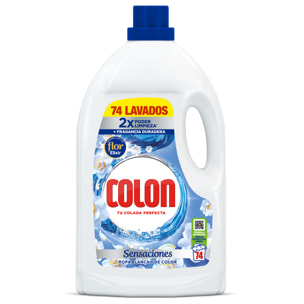 Colon Sensaciones Azul - Detergente Para Lavadora, formato gel - 148 lavados (2x74 dosis)