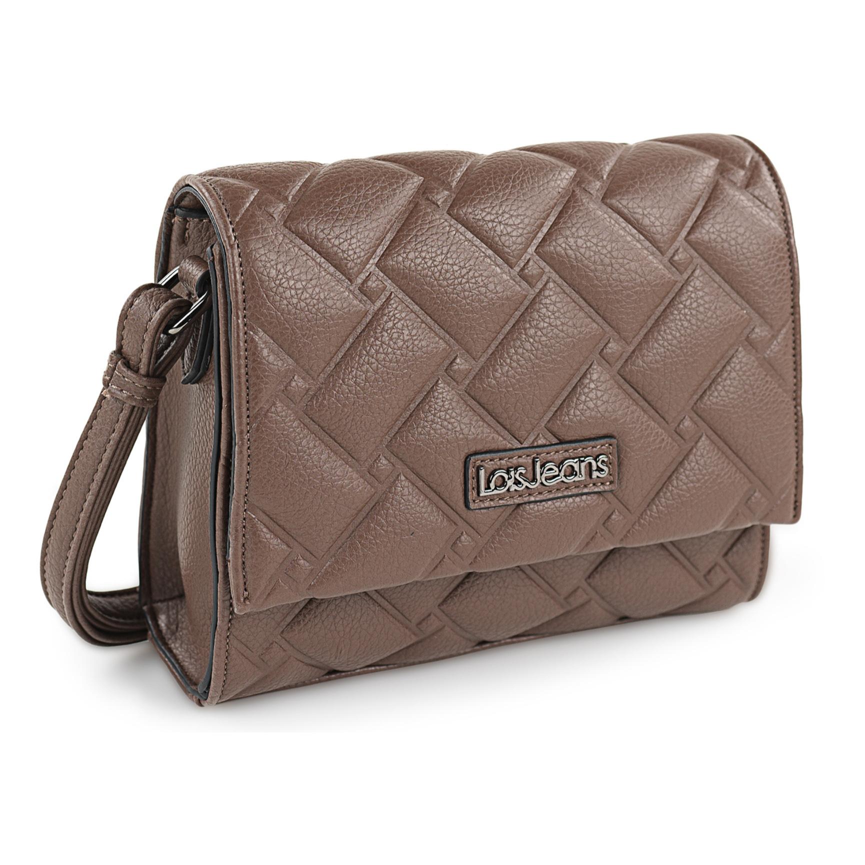 Bolso Bandolera Mujer Sint/Pu Lois Dewey Marron Oscuro