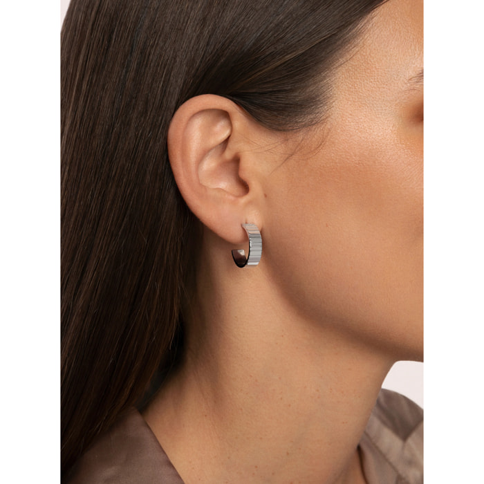 Pendientes Aro Gear Acero