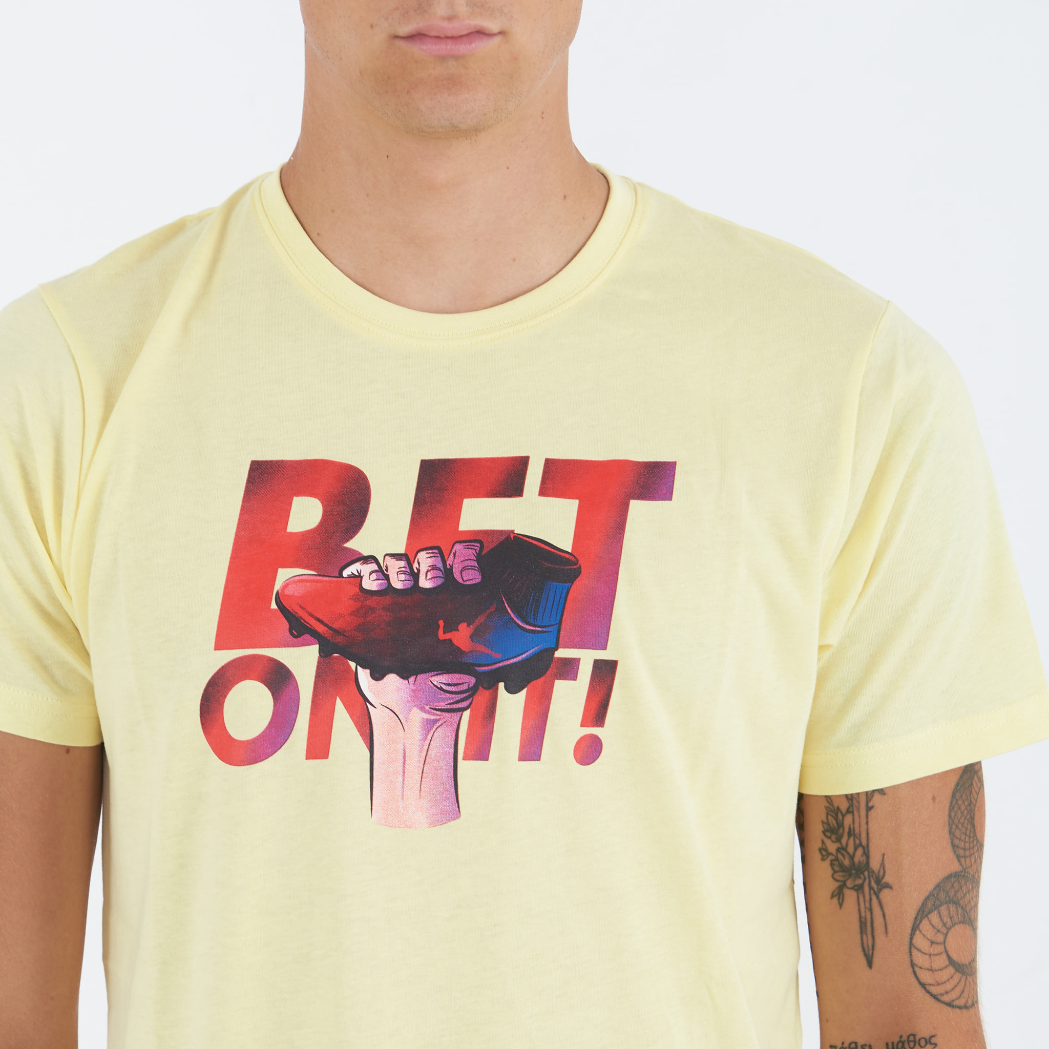T-shirt con stampa in cotone BETEL uomo