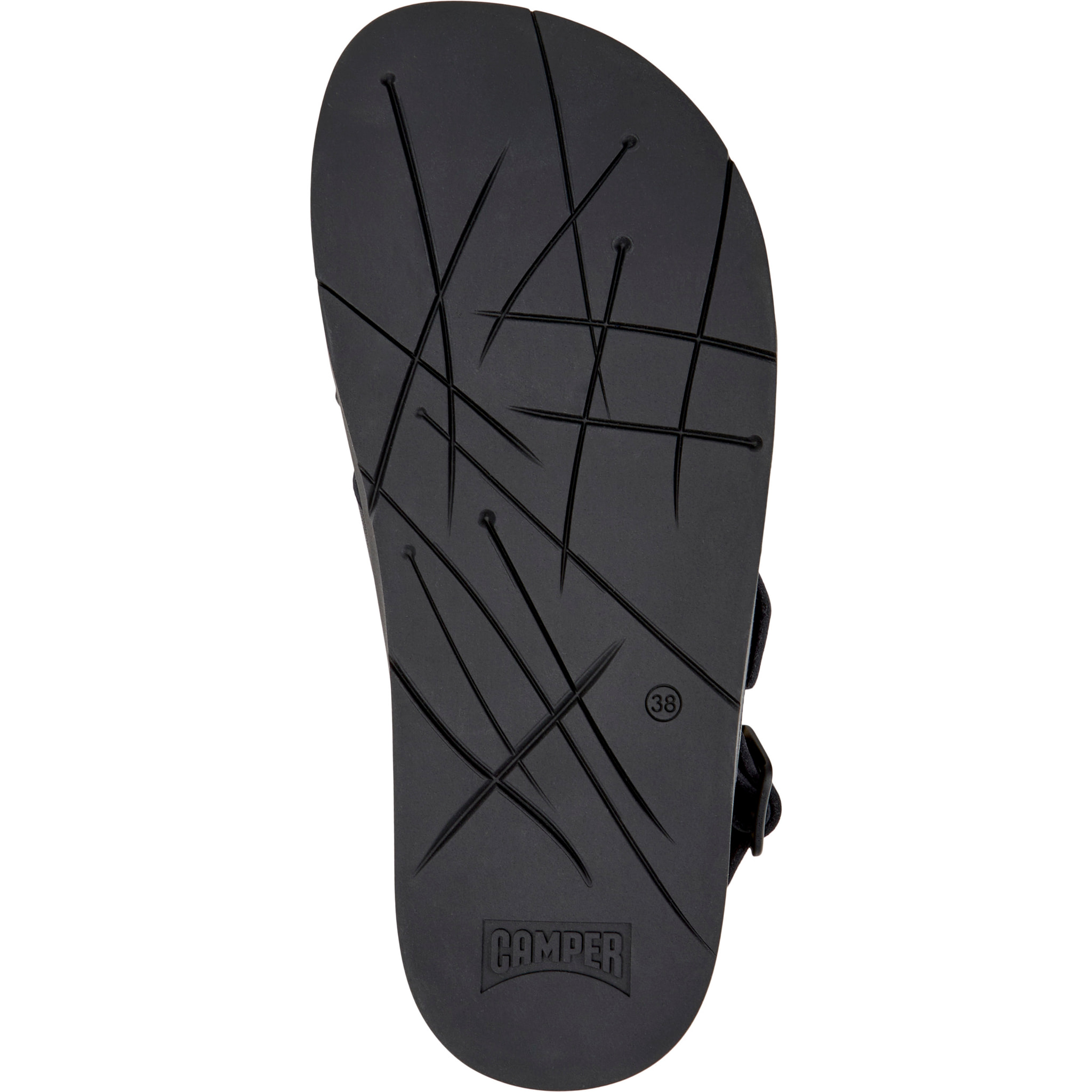 Sandalias - CAMPER Lluc Sandal - Negro - Cuero liso