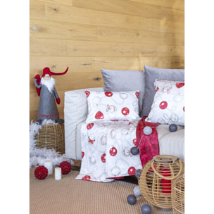 PLAID REVERSIBLE DE TERCIOPELO DE NAVIDA XMAS DAYS 130x170 cm