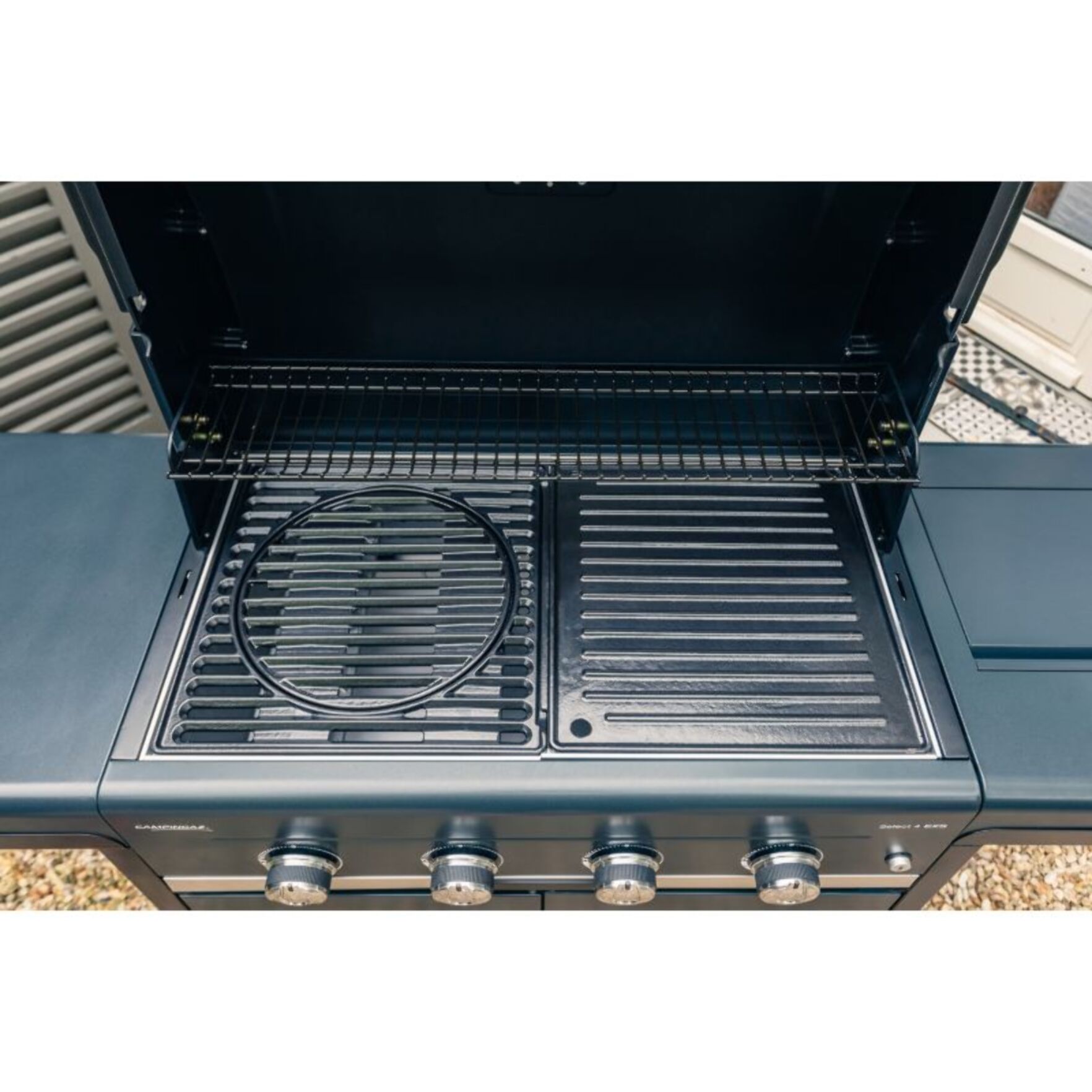 Barbecue gaz CAMPINGAZ SELECT 4 EXS noir 4 brûleurs sur chariot 70x40 cm