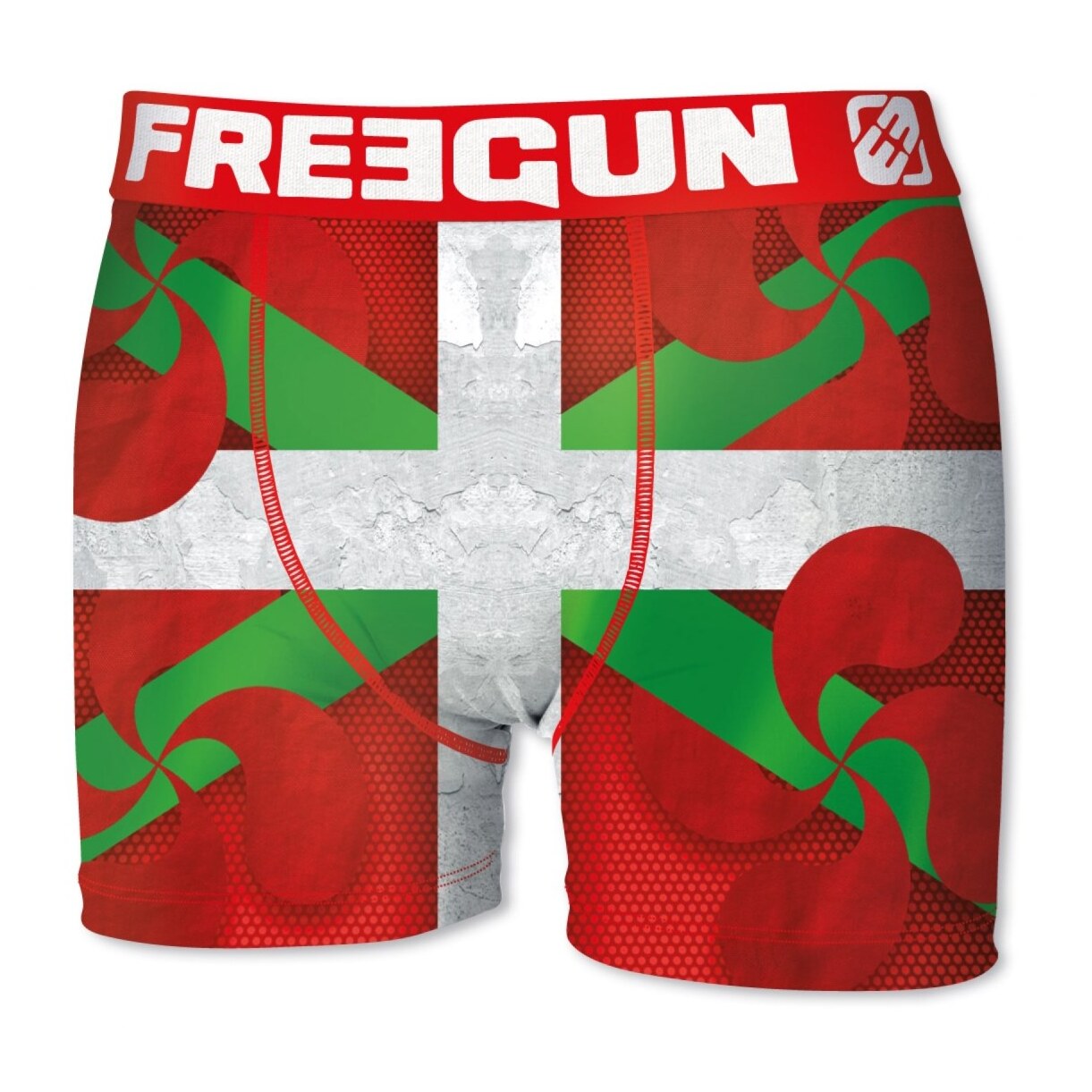Calzoncillo boxer freegun color rojo para niño