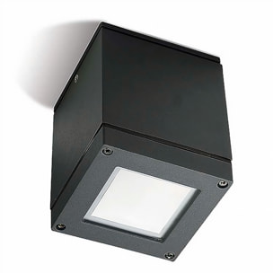 LEDS·C4 Plafon Ip54 Afrodita 110Mm E27/Par-30 75W Gris Urbano