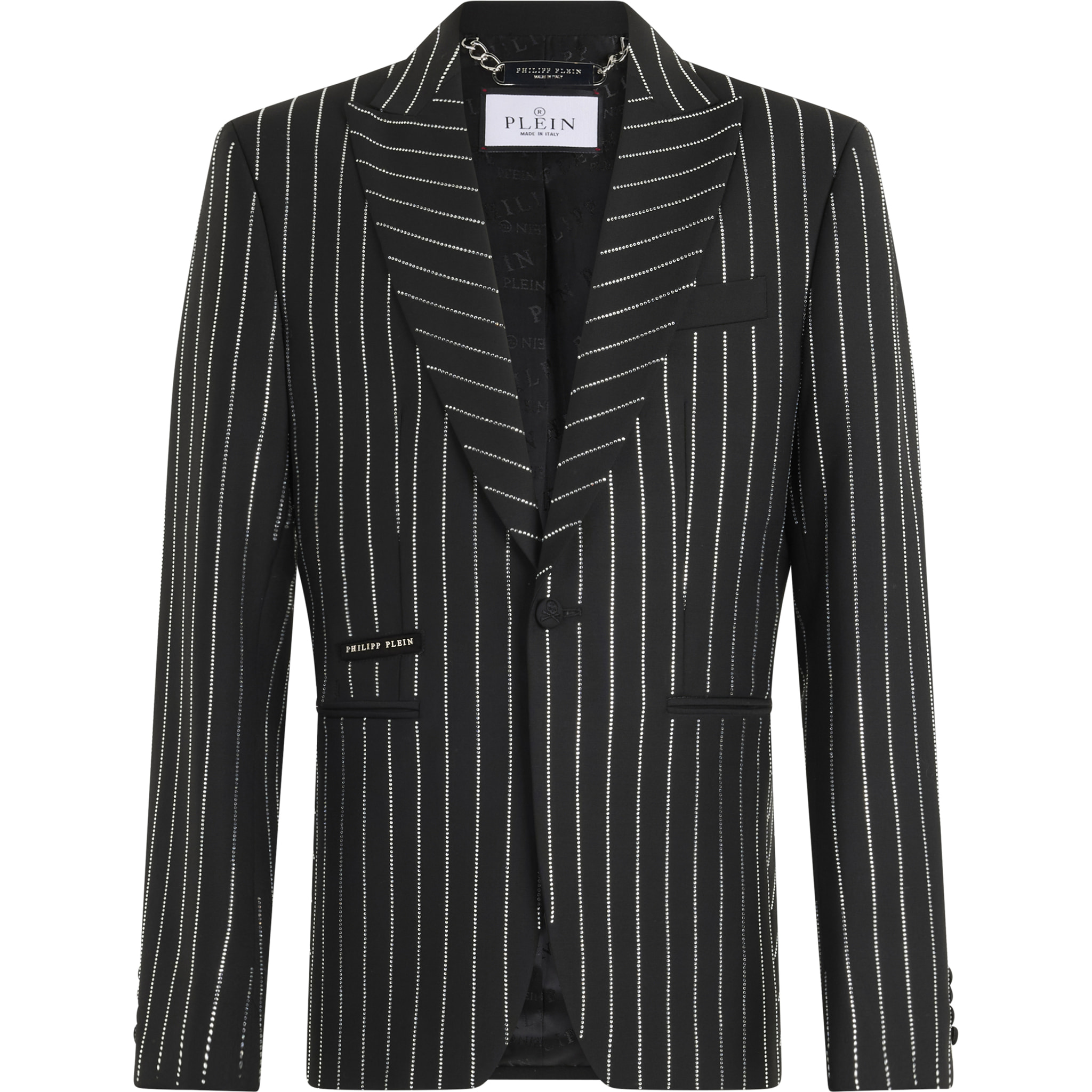 PHILIPP PLEIN Jacquard Blazer Lord Fit Strass