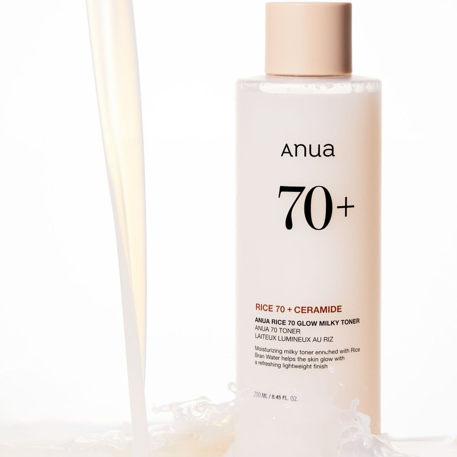 Rice 70 Glow Milky Toner - Lotion Tonique Légère et Lactée Hydratation Profonde 250ml
