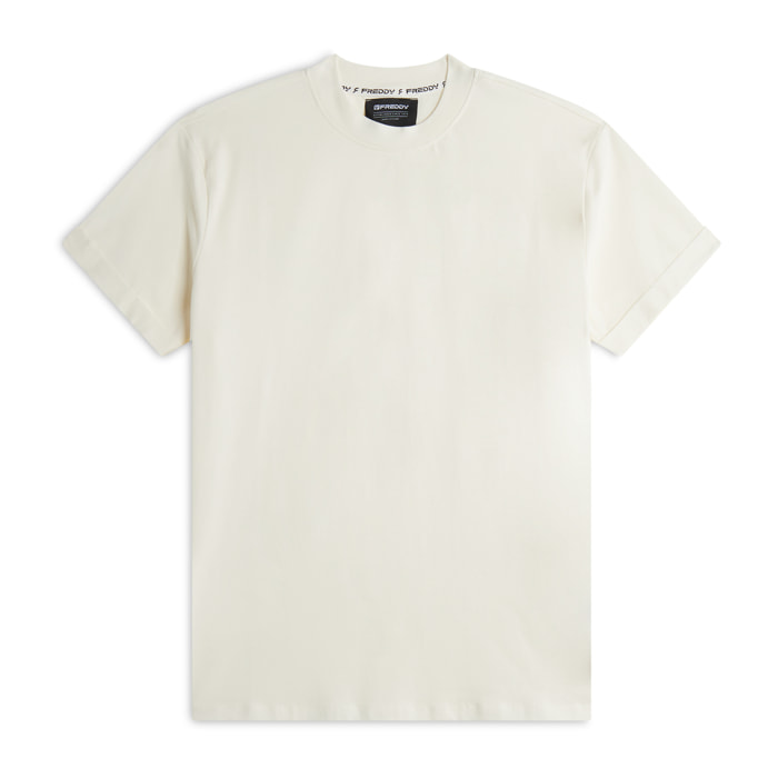 T-shirt Uomo in Jersey con risvolto sulle maniche