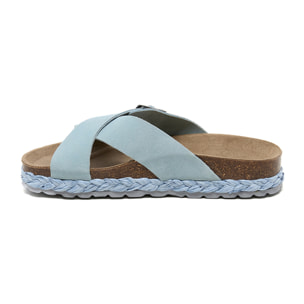 SANDALO CON ZEPPA BILLOWY BLU