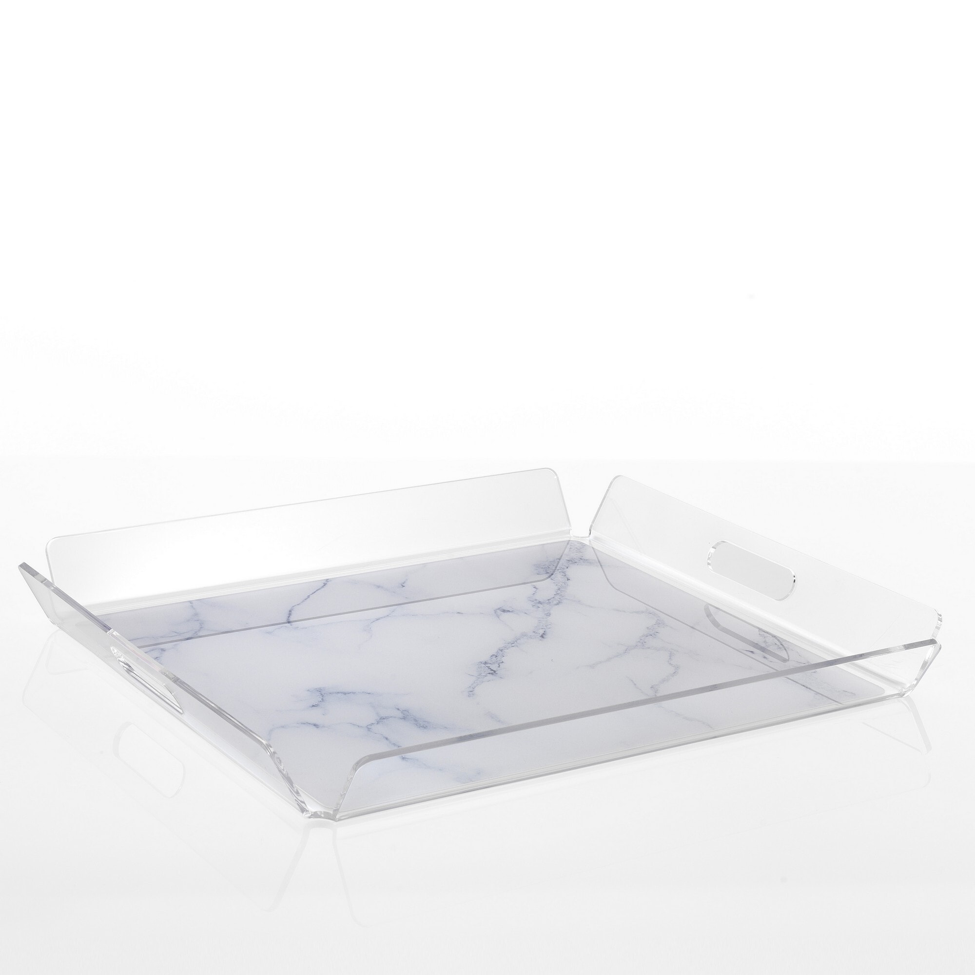 Objet de décoration Tomasucci LUX, en acrylique, blanc, 52,5 × 47,5 × 5,5 cm