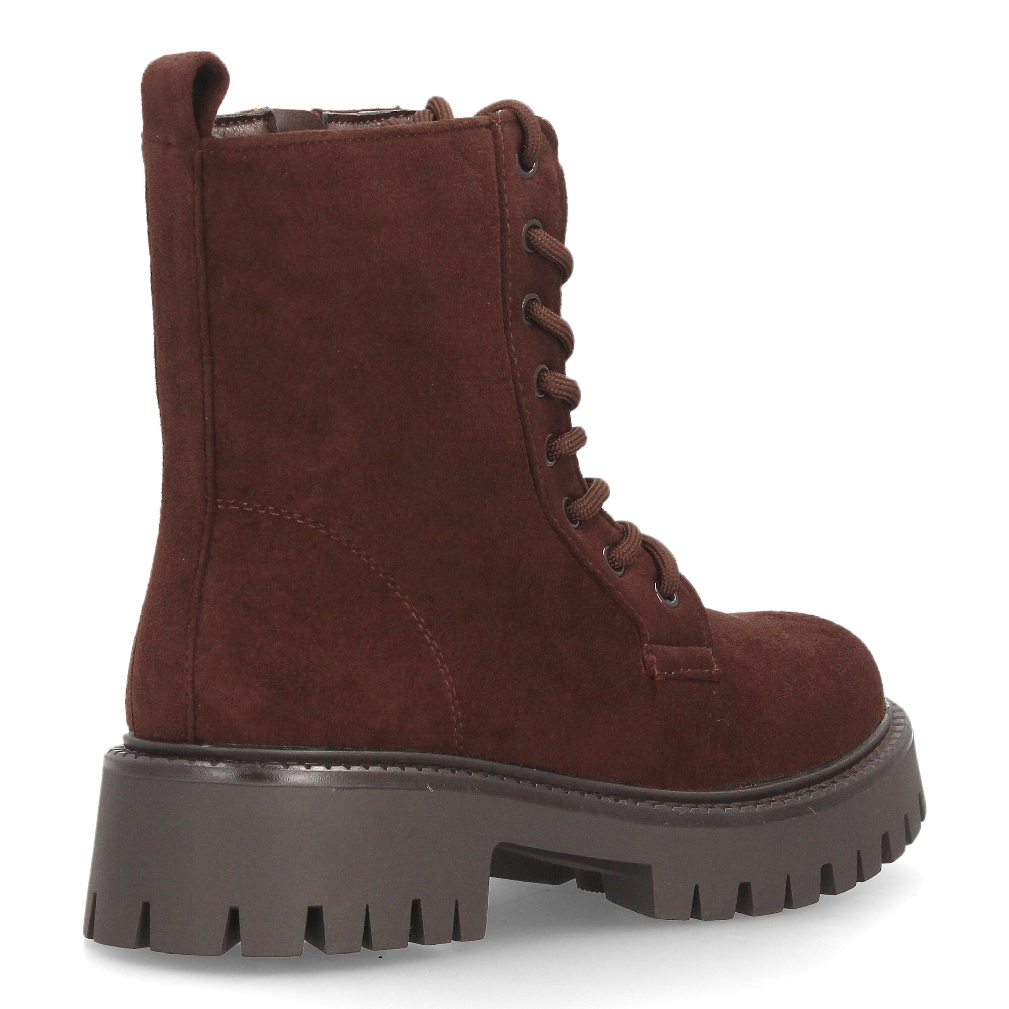 Botines militares con suela track para mujer