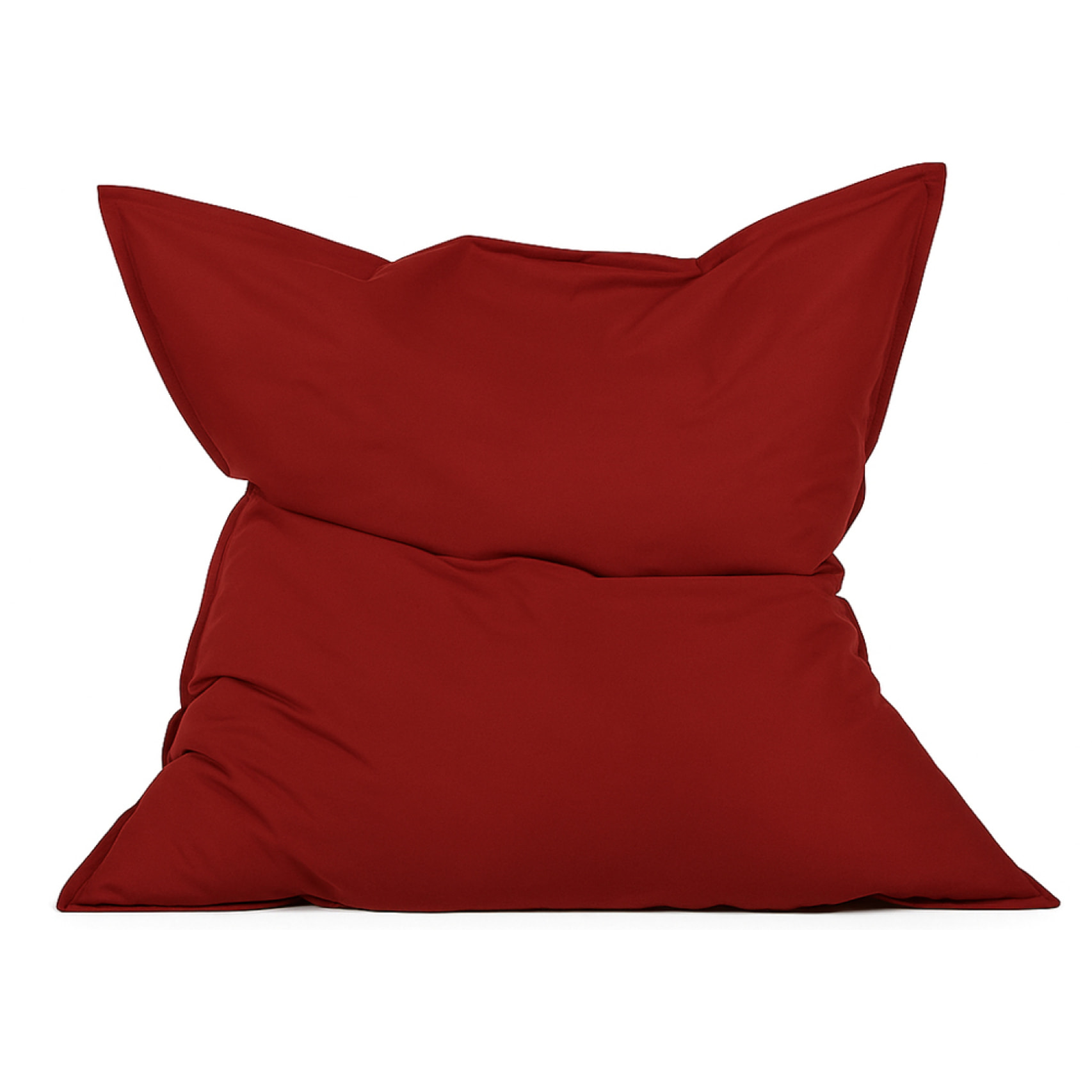 Pouf rectangulaire d'extérieur XXL 180x140cm rouge THIES