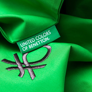 Set 2pc cama (funda nórdica 135x200cm + funda de almohada 80x80cm) 200tc 100% algodón verde y gris neutral be