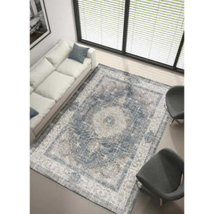 NEILA Alfombra vintage plegable en gris, varias medidas disponibles