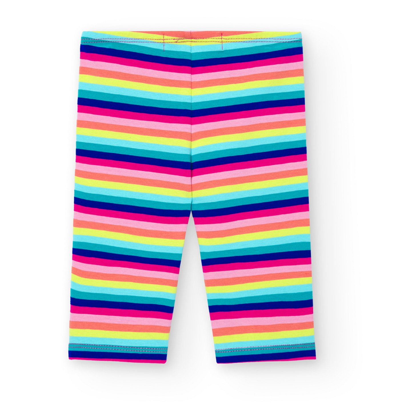 Leggings pirata niña, algodón estampada, rayas, rosa