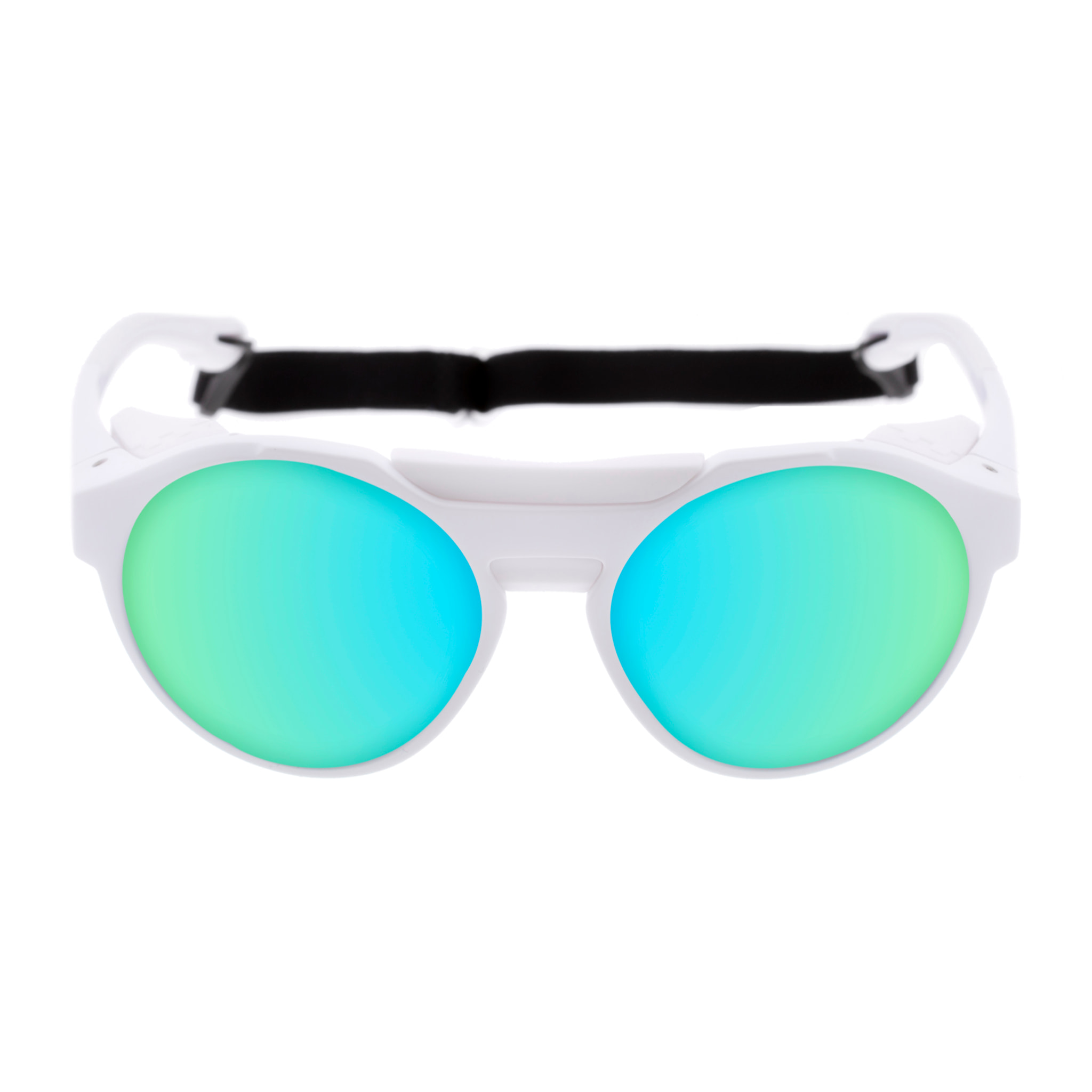 Gafas de sol OCEAN RODAS - montura blanca mate / lentes Revo azules