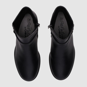 Botines de Piel - Negro - Tacón: 5 cm