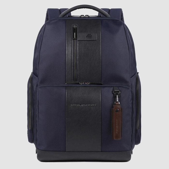 Piquadro Zaino porta pc 15,6 in tessuto riciclato