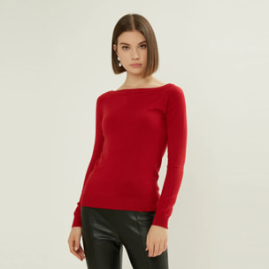 PULLOVER A COLLO LARGO DI LINEA BASIC