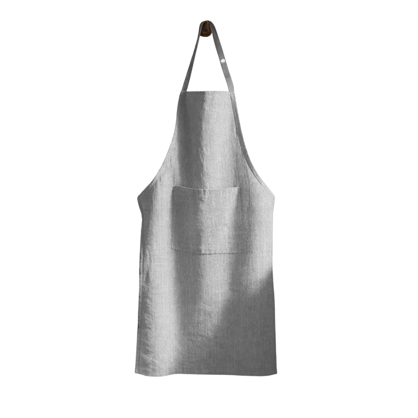 Tablier classique 70x85 100% polyester recyclé fil flamme gris